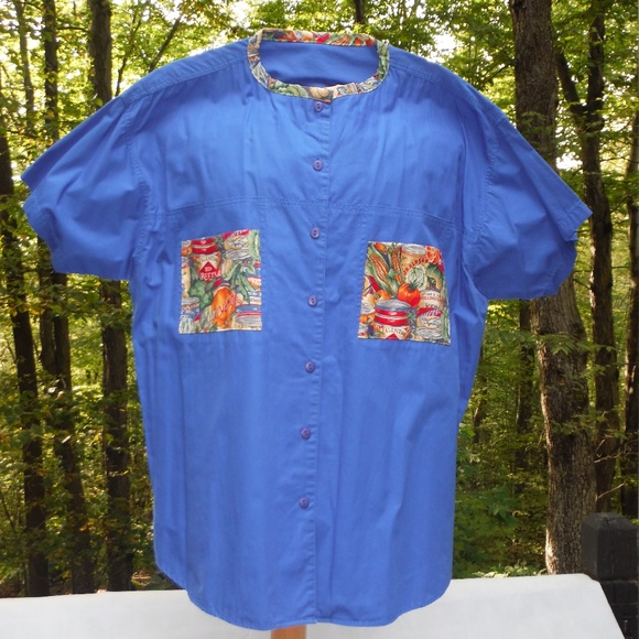 Farmer's Market Comfy Blue 2X Banded Collar - Picture 2 of 6